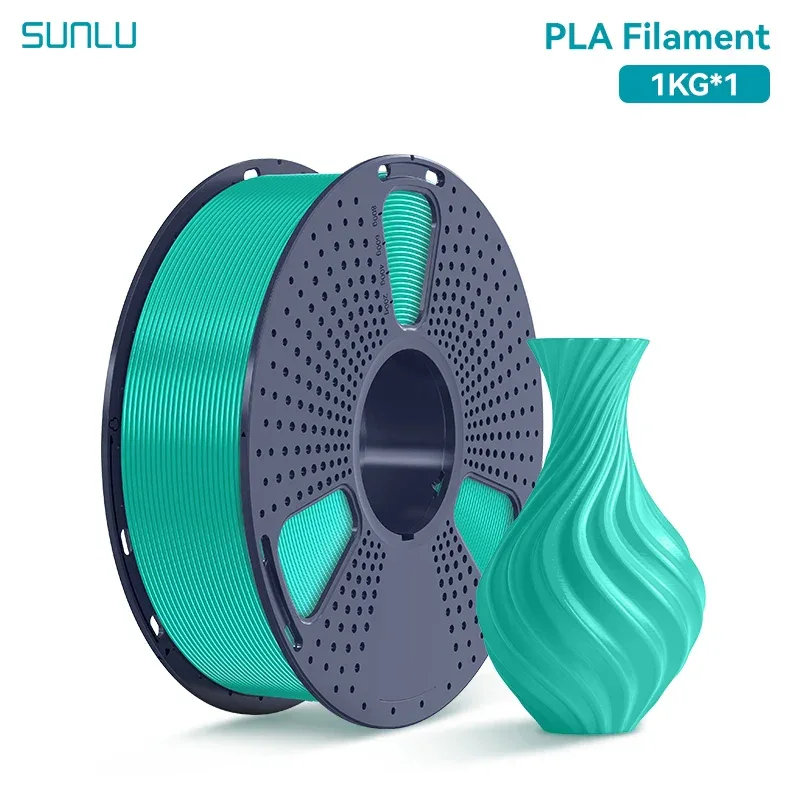 SUNLU 1KG PLA /Clear 3D Printer Filament 1.75mm 1000g Spool (2.2lbs) Neatly Arranged No Knot Filament Fit Most FDM Printer