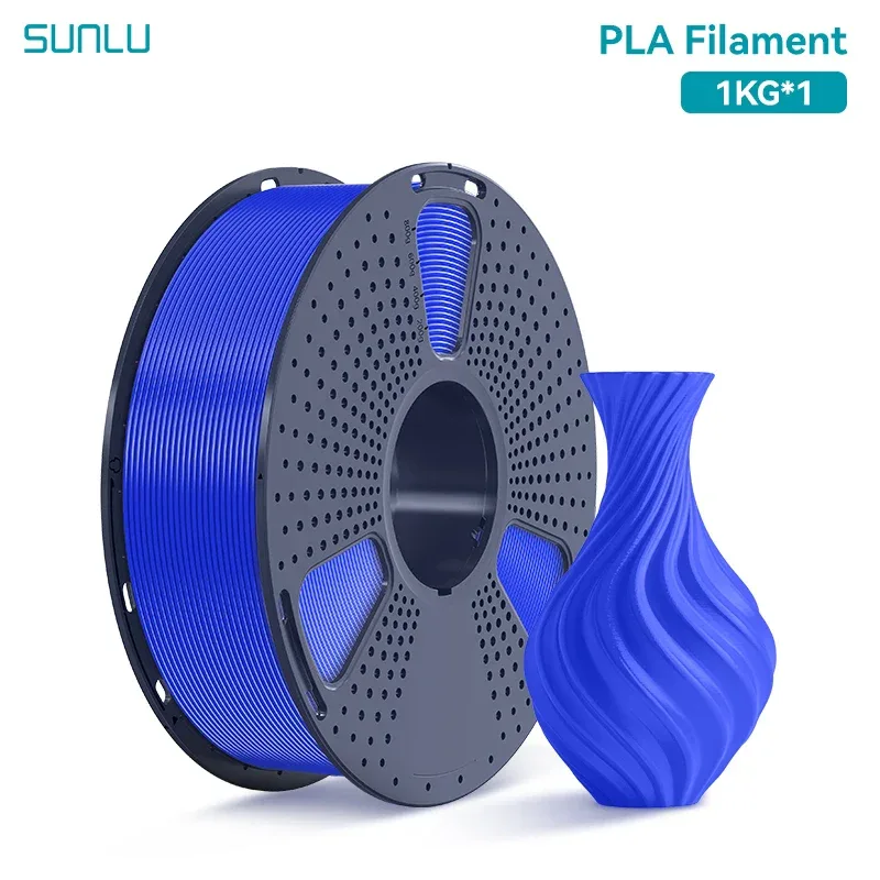 SUNLU 1KG PLA /Clear 3D Printer Filament 1.75mm 1000g Spool (2.2lbs) Neatly Arranged No Knot Filament Fit Most FDM Printer