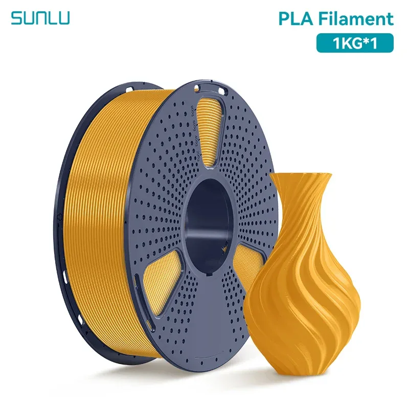 SUNLU 1KG PLA /Clear 3D Printer Filament 1.75mm 1000g Spool (2.2lbs) Neatly Arranged No Knot Filament Fit Most FDM Printer