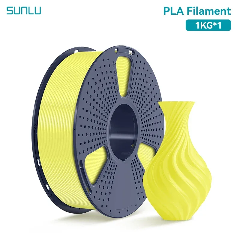 SUNLU 1KG PLA /Clear 3D Printer Filament 1.75mm 1000g Spool (2.2lbs) Neatly Arranged No Knot Filament Fit Most FDM Printer