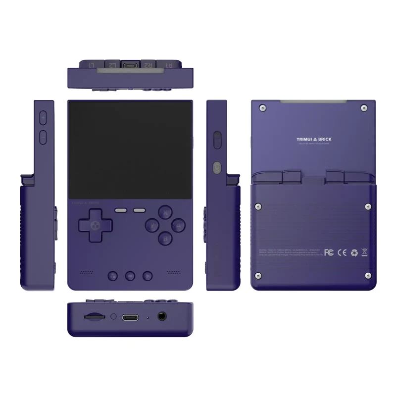 TRIMUI BRICK Handheld Game Console 3.2'' IPS Screen Linux System Trimui UI Metal Back Panel LED Lighting Retro Video Console