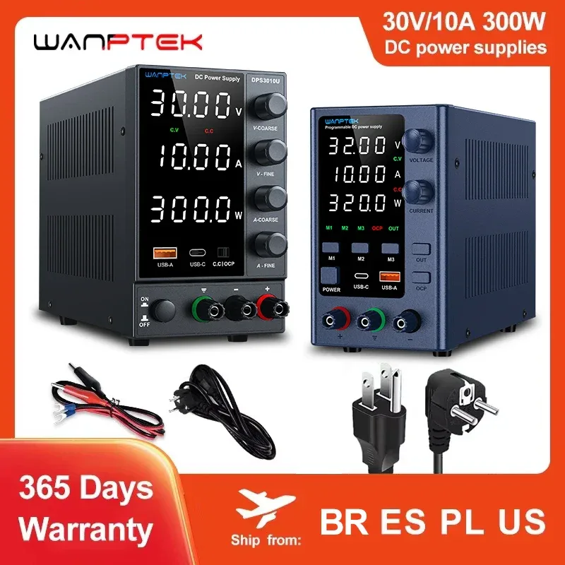 Wanptek DC Laboratory Power Supply 30V 10A 60V 5A 120V 3A Adjustable Voltage Current Applicable voltage 110V 220V Power Supply