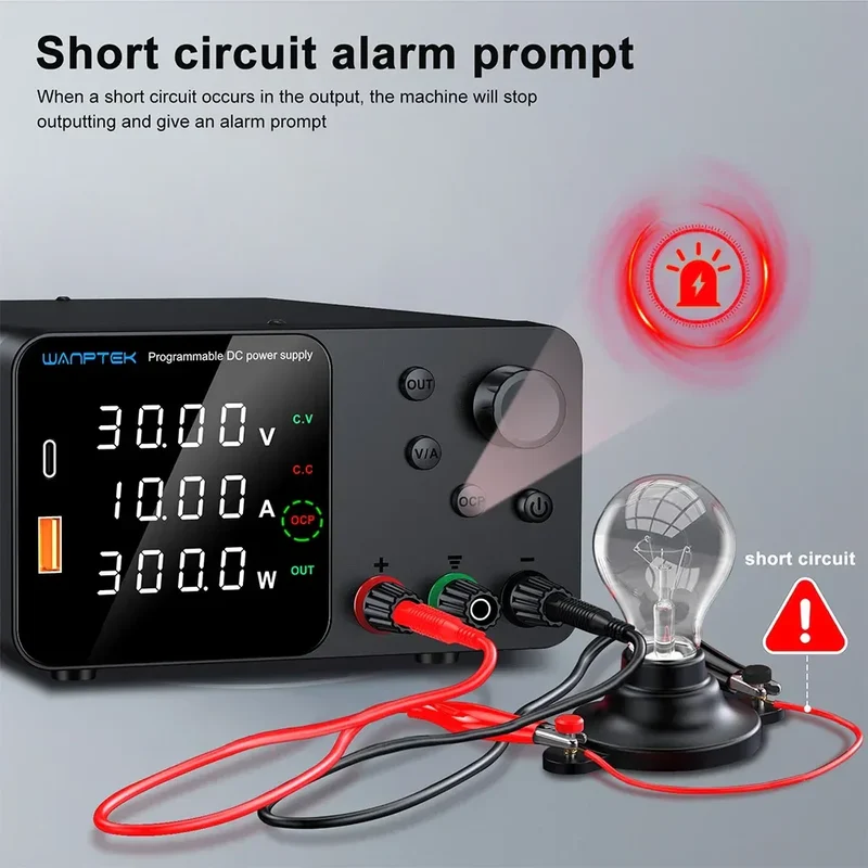 Wanptek DC Laboratory Power Supply 30V 10A 60V 5A 120V 3A Adjustable Voltage Current Applicable voltage 110V 220V Power Supply