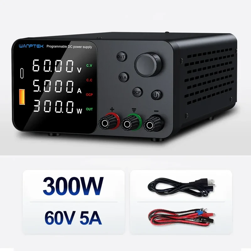Wanptek DC Laboratory Power Supply 30V 10A 60V 5A 120V 3A Adjustable Voltage Current Applicable voltage 110V 220V Power Supply