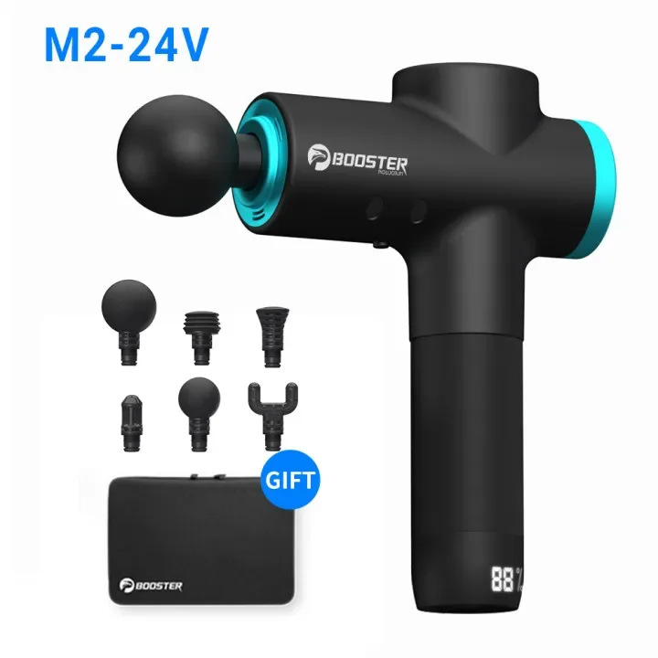 BOOSTER M2-12V LCD Display Massage Gun Professional Deep Muscle Massager Body Relaxation Fascial Gun Fitness
