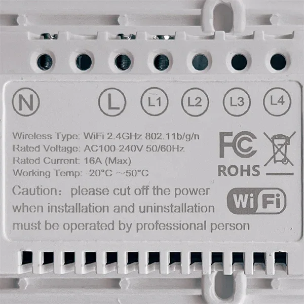 Touch switch, Smart Switch, WiFi switch, control switch, Compatible with Alexa Tuya Google, with neutral