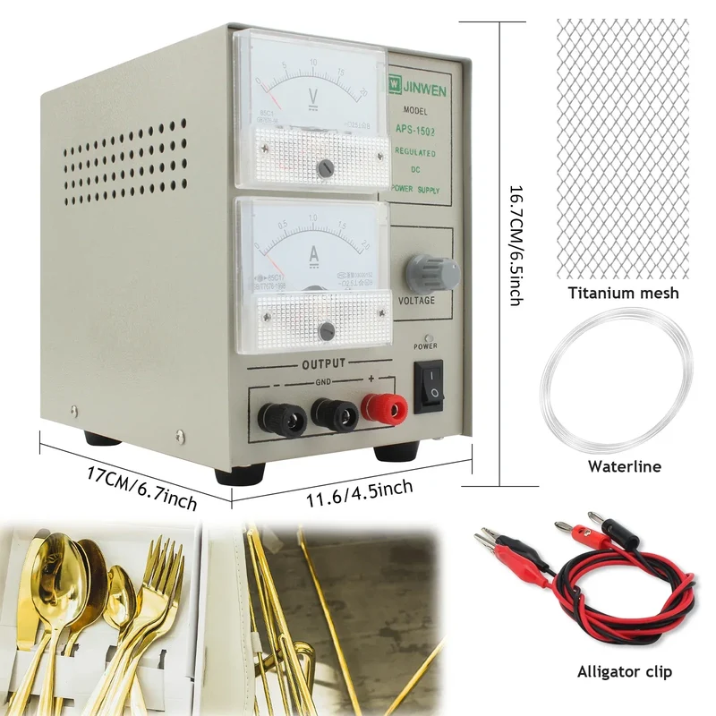 Silver Gold Plating Machine Jewelry Plater Electroplating Processing Tools with Voltage is Adjustable