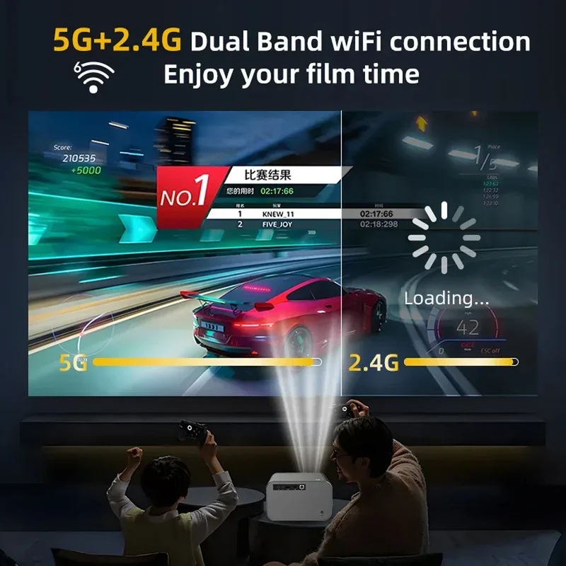 WZATCO P20 PLUS Android 13.0 Smart WiFi 6G 4K Full HD 1080P LCD LED Projector Auto Focus Video Home theater Proyectors with RJ45