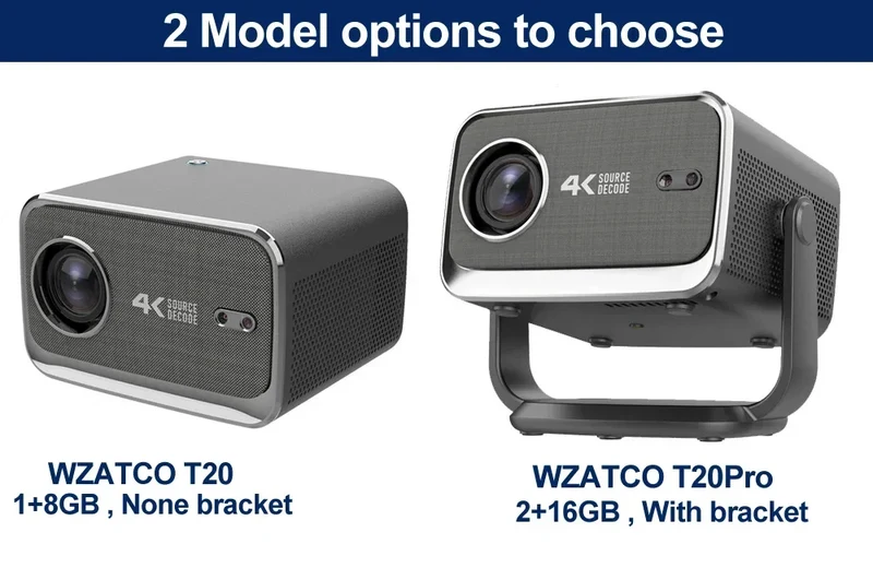 WZATCO P20 PLUS Android 13.0 Smart WiFi 6G 4K Full HD 1080P LCD LED Projector Auto Focus Video Home theater Proyectors with RJ45
