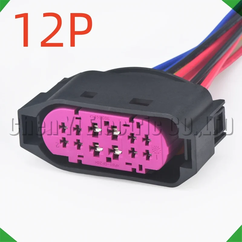12 Pin Automotive Connectors Upgrading halogen lamps to xenon lamps Wire Harness Plug 1J0941165 For VW Sagitar Bora Golf