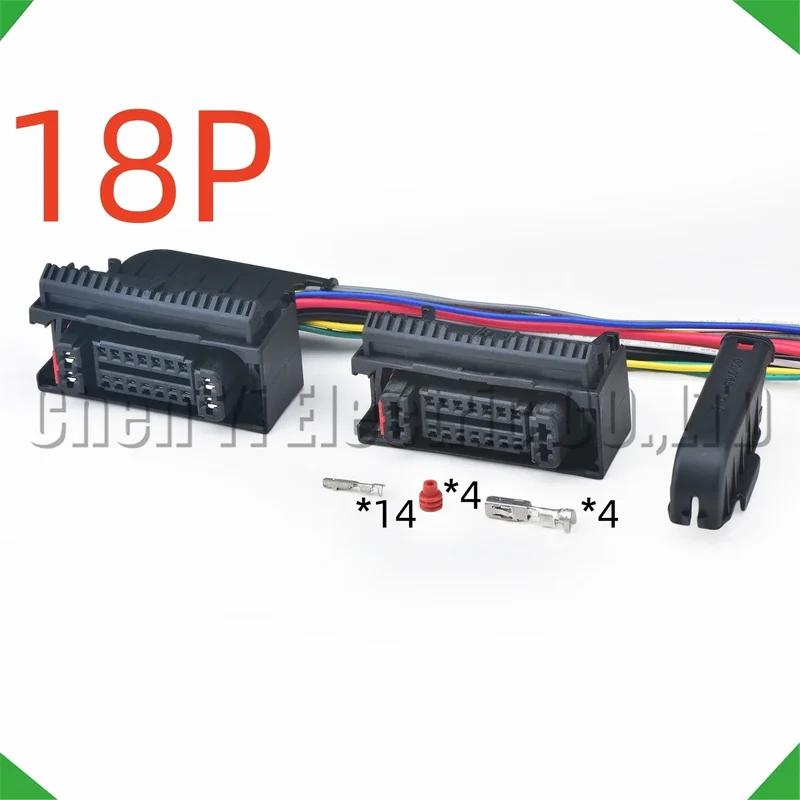 18 Pin Motorcycle Connectors ABS pump Wire harness Plug 1-2112757-1 For Harley bn600