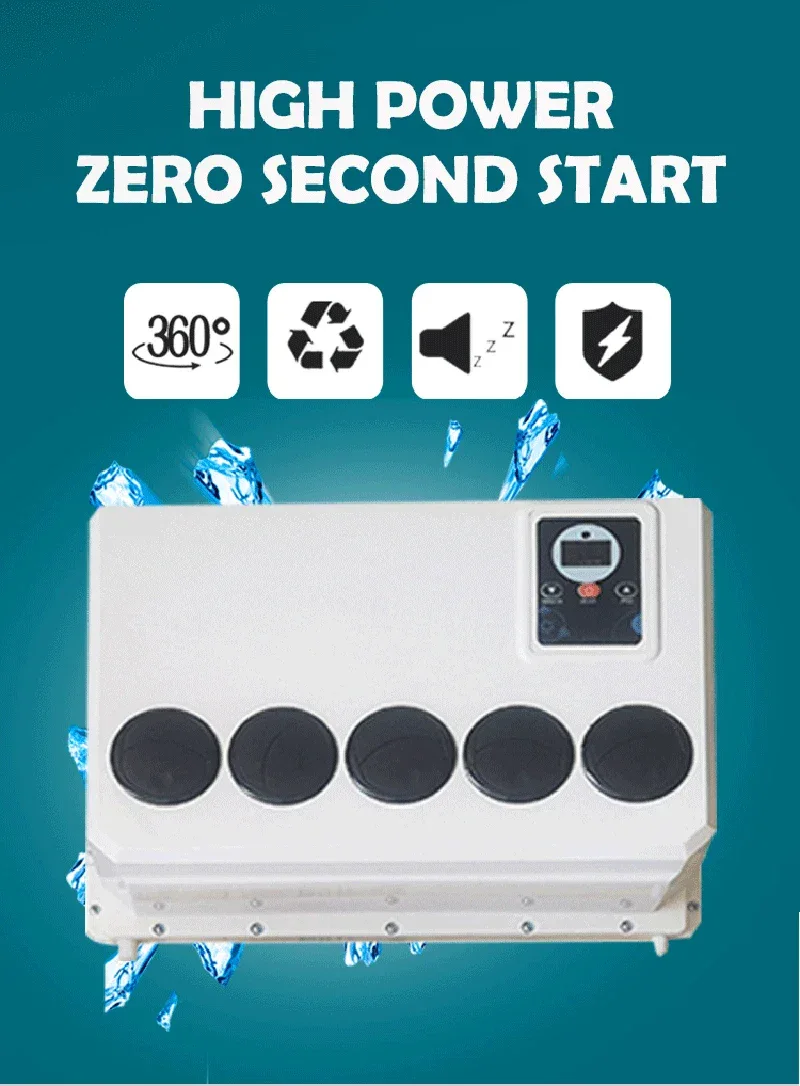 Treeligo Cooling Electric Car Split Air Conditioner 12V Parking Air Conditioning 24V For RV Truck Tractor Camper Van Motorhome