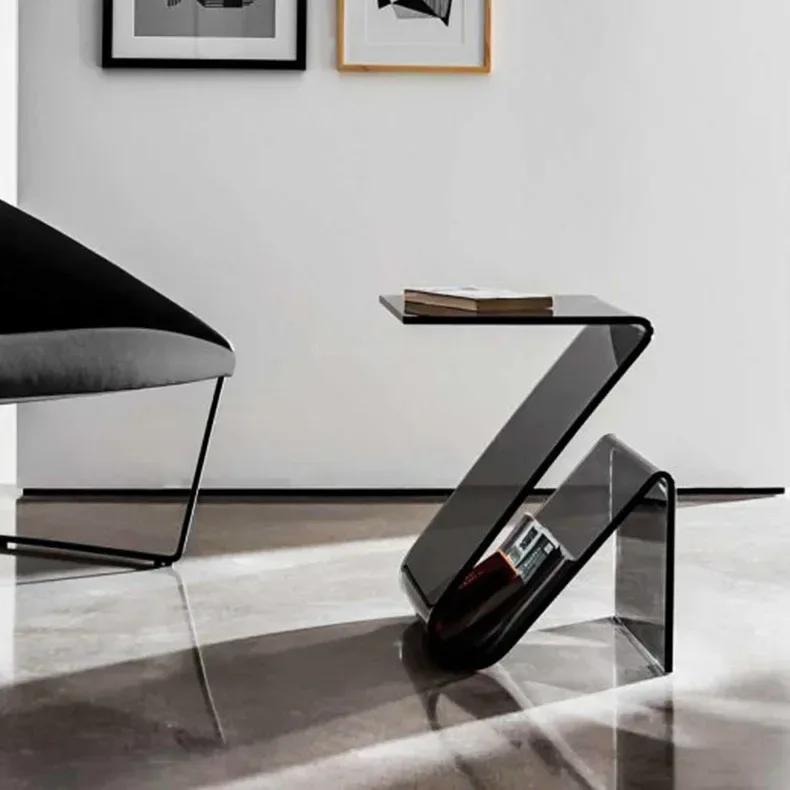 Hot Internet Celebrity Acrylic Creative Small Table Home Living Room Bedside Table Personality Simplicity Special Shape Small Co