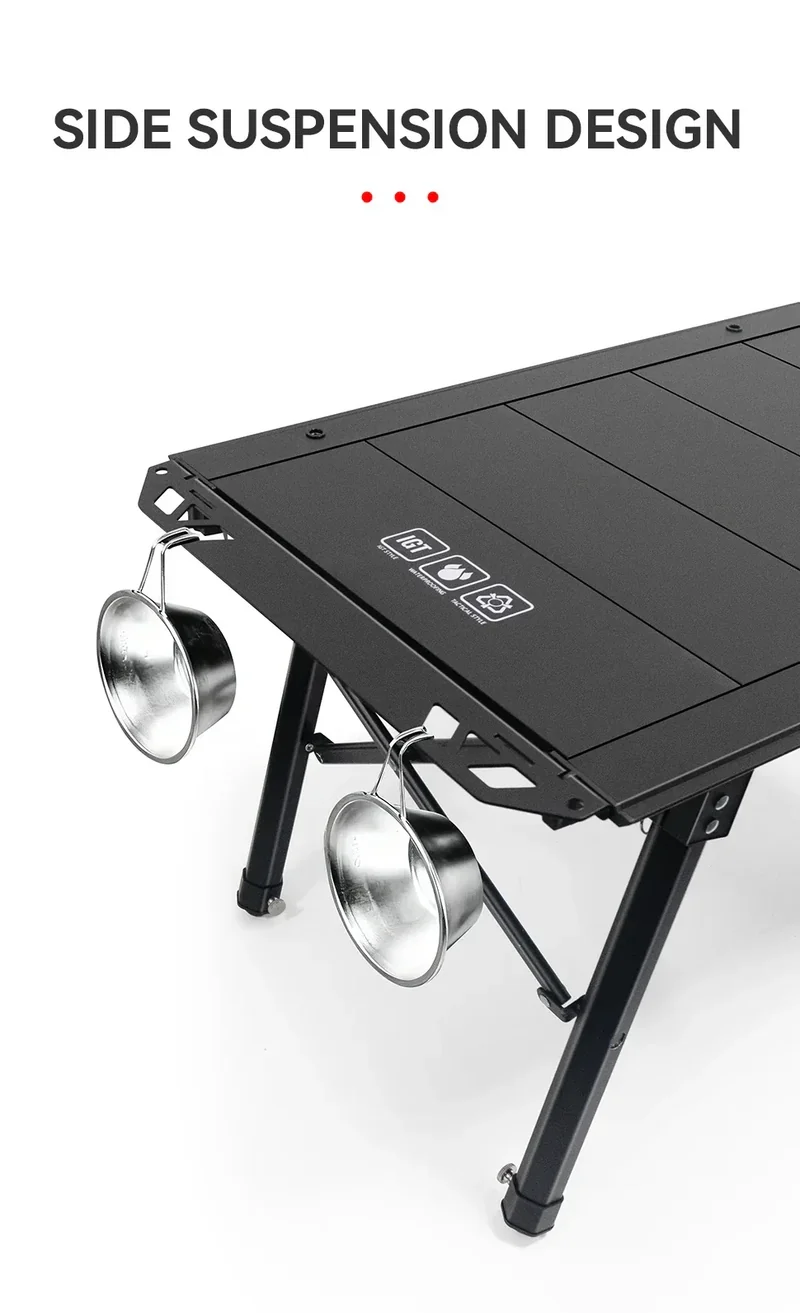 WESTTUNE Outdoor IGT Table IGT 5 Unit Aluminum Alloy Camping Table Portable Folding Desk for Picnic RV Trip Patio Backyard BBQ