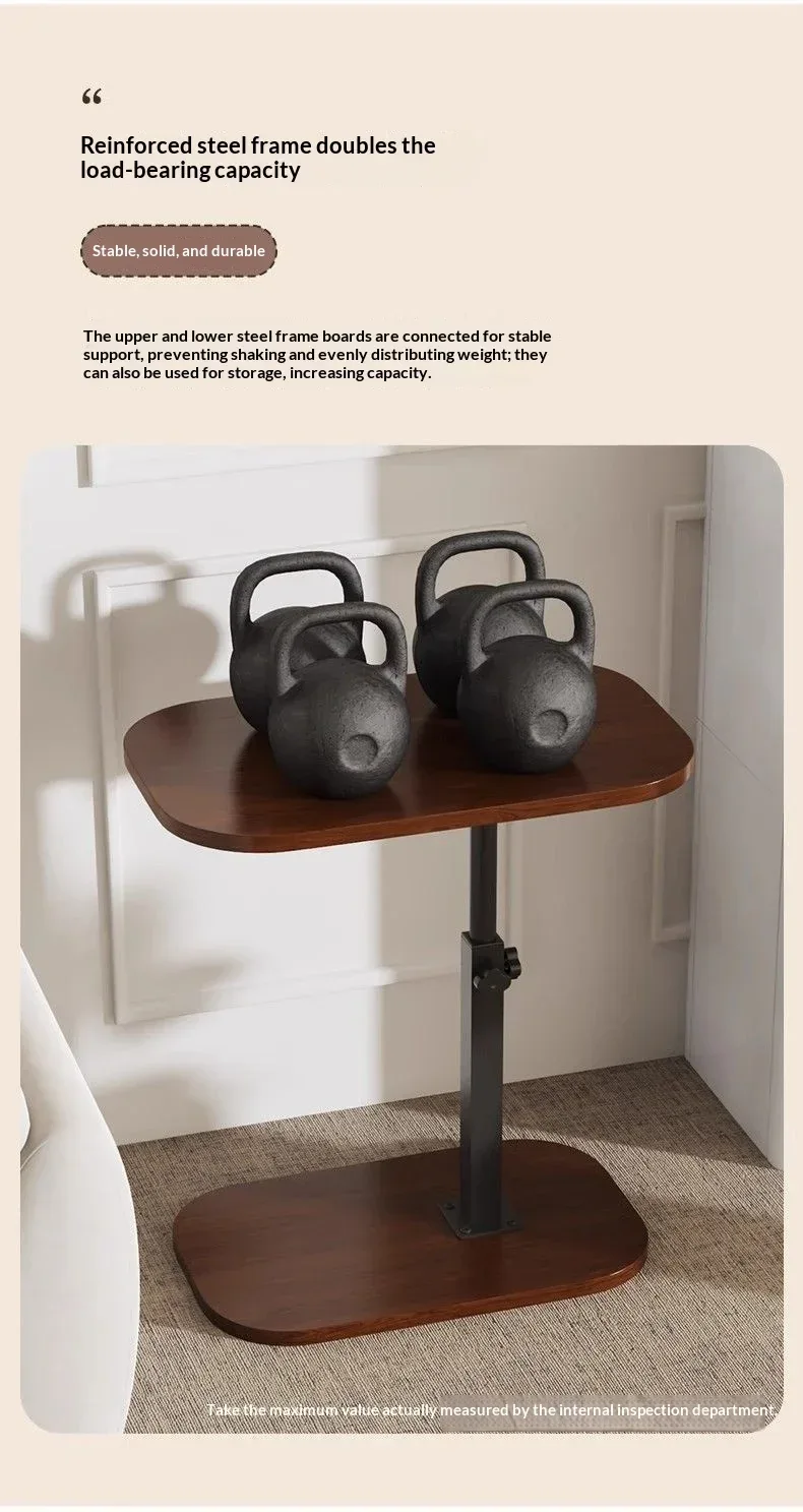 Adjustable Sofa Side Table Living Room Household Tea Table Small Coffee Table Bedroom Bedside Table Headboard Storage Rack