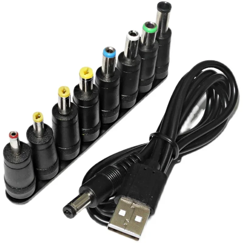 USB To DC Power Line 6.3/5.5/4.0/3.5 Circular Hole Fan Sound Desk Lamp Toy Cleanser Charging Line Extension Cord Power Cord