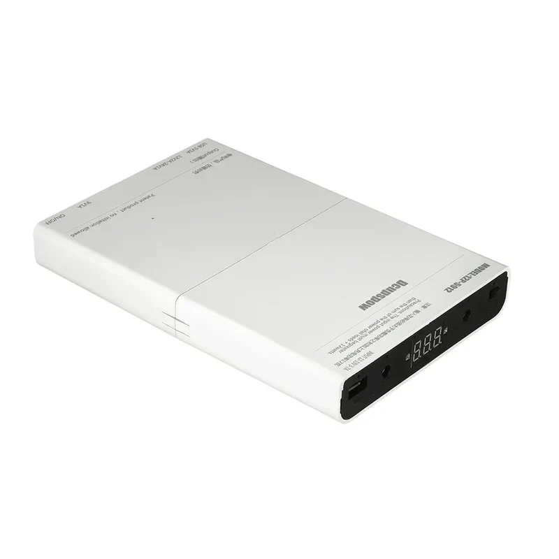 DC UPS 12-Cell Battery Power Supply Box Power Bank Kit 5V 9V 12V Output Optical Modem Router Uninterruptible Power Supply