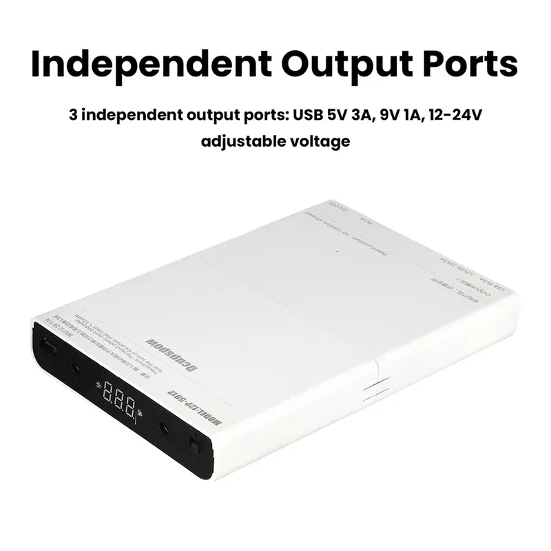 12 Sections UPS Battery Box Uninterrupted Power Supply Power Supply Storage Case 12x 18650 Battery shell for WiFi Router