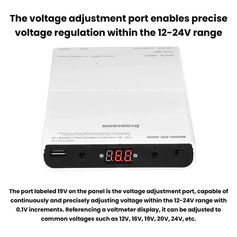 12 Sections UPS Battery Box Uninterrupted Power Supply Power Supply Storage Case 12x 18650 Battery shell for WiFi Router