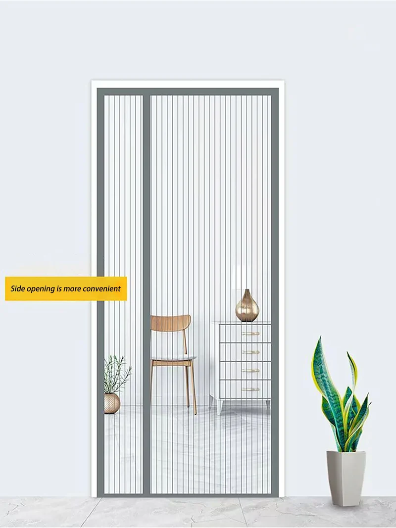 Diamond mesh mosquito proof door curtain, summer mosquito net, magnetic mesh curtain,self-adhesive,home use,no punching required