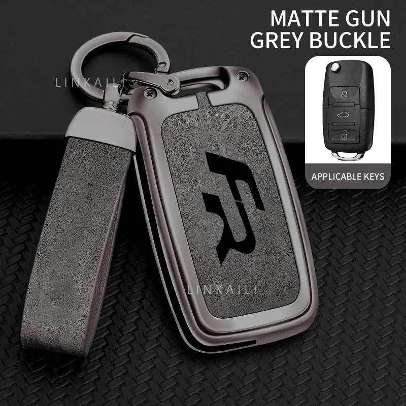 Suitable for Seat Ateca Leon FR 2 Ibiza Zinc Alloy Car Key Cover High-end Leather Car Key Case Auto Accessories