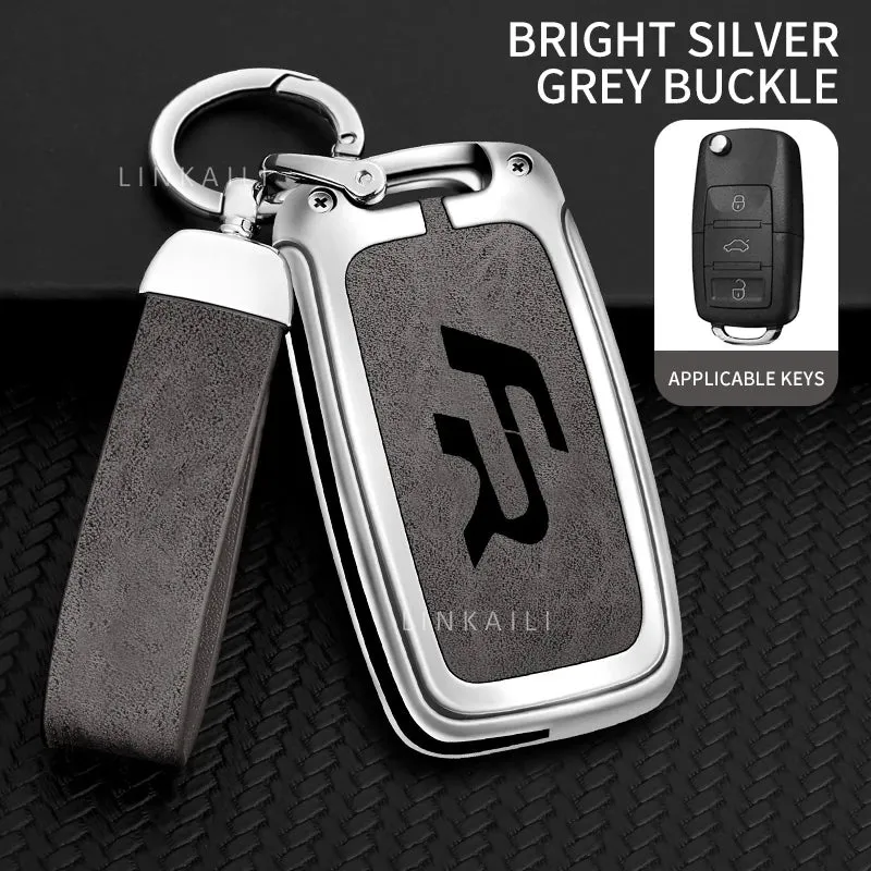 Suitable for Seat Ateca Leon FR 2 Ibiza Zinc Alloy Car Key Cover High-end Leather Car Key Case Auto Accessories