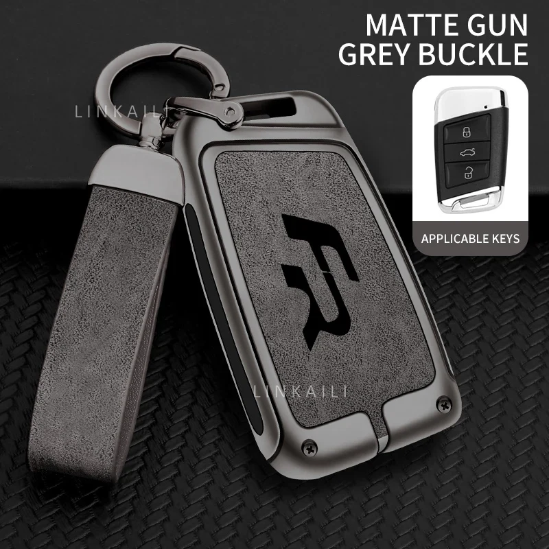Suitable for Seat Ateca Leon FR 2 Ibiza Zinc Alloy Car Key Cover High-end Leather Car Key Case Auto Accessories