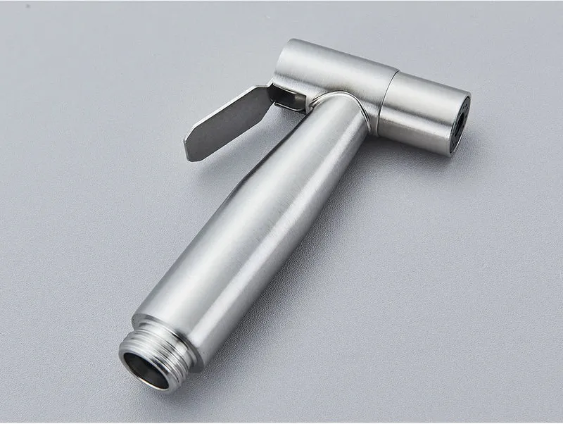 Brushed Gold Handheld Toilet Bidet Sprayer Stainless Steel Bidet Shower Hygienic Shower Wall Toilet Bidet Sprayer Cold Water