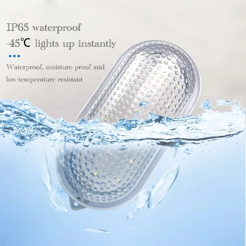 8W IP65 Waterproof Cold Storage LED Lamp for Home Kitchen Cool White Light
