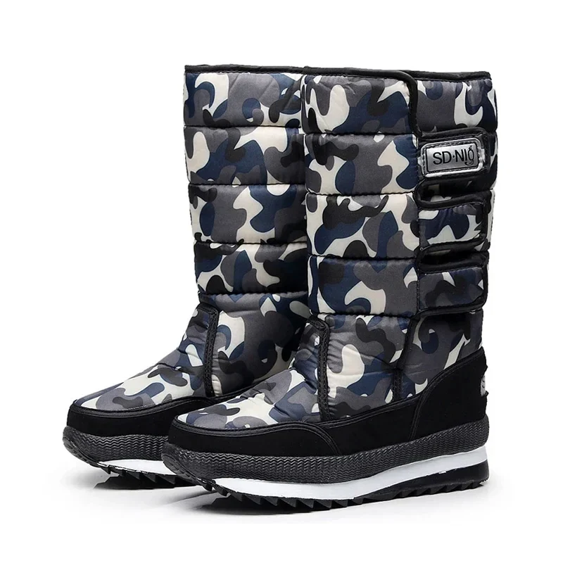 Winter Boots Thick Plush Waterproof Non-slip Boots Fashion Women Winter Shoes Warm Fur Botas mujer Women Snow Boots Platform