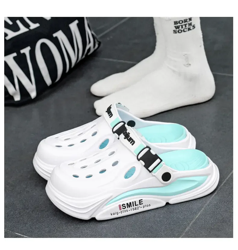 Male Sandals Casual Shoes Outdoor Beach Sandals Women Soft Clogs Garden Bottom Indoor Summer Flip Flops Men Massage Slippers