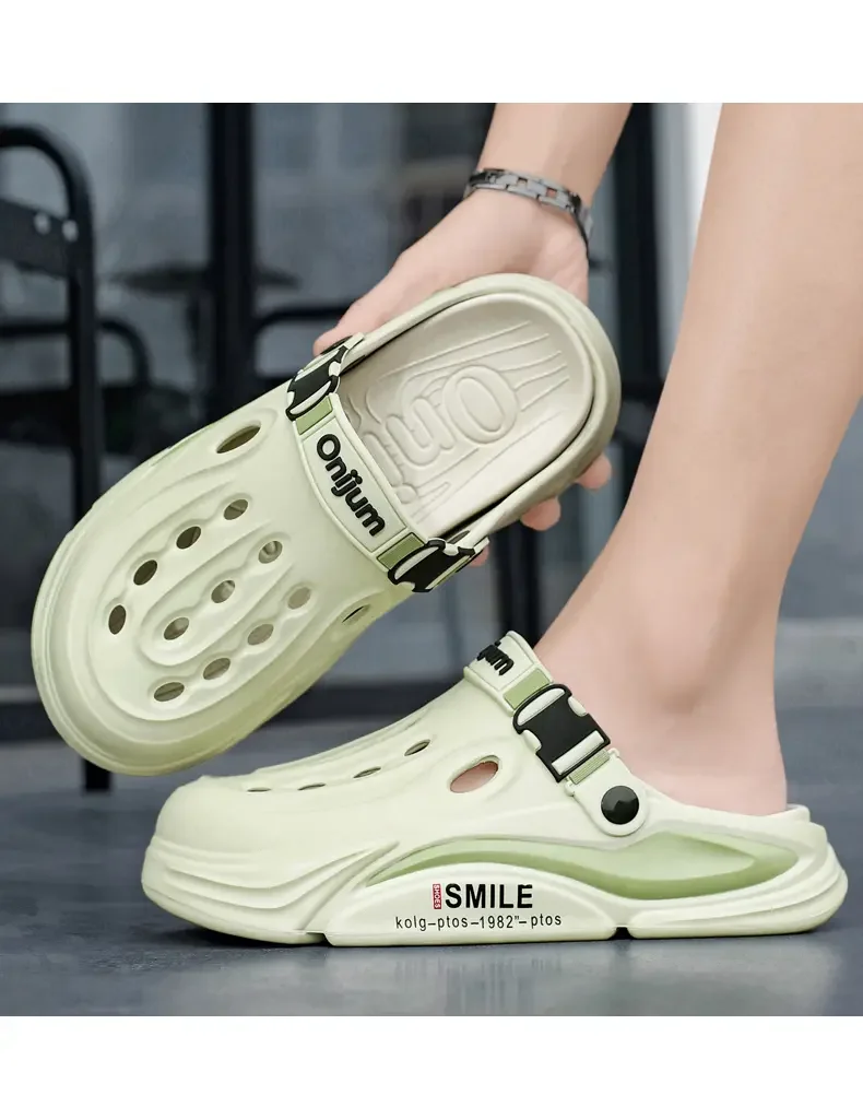 Male Sandals Casual Shoes Outdoor Beach Sandals Women Soft Clogs Garden Bottom Indoor Summer Flip Flops Men Massage Slippers