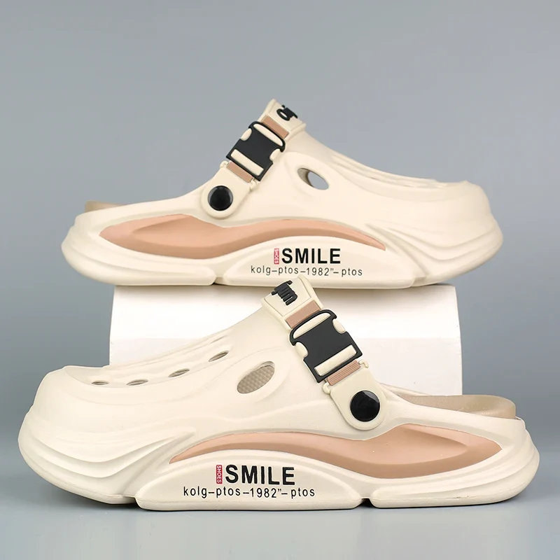 Male Sandals Casual Shoes Outdoor Beach Sandals Women Soft Clogs Garden Bottom Indoor Summer Flip Flops Men Massage Slippers