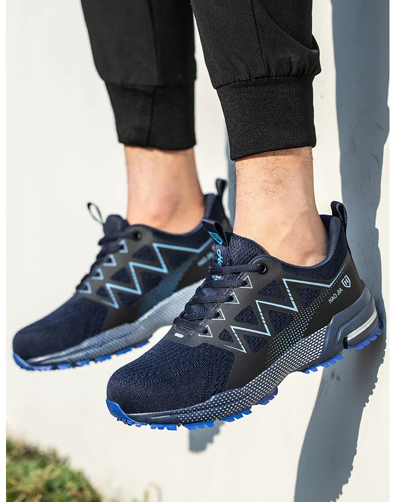 Oulylan Puncture Proof Work Safety Boots Man Breathable Work Shoes Male Men's Fashion Safety Shoes Steel Toe Sneakers