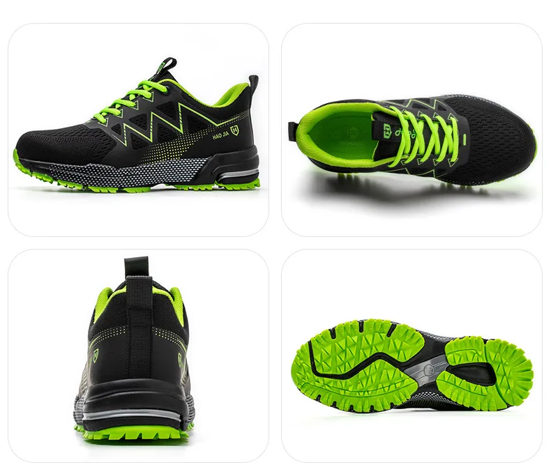 Oulylan Puncture Proof Work Safety Boots Man Breathable Work Shoes Male Men's Fashion Safety Shoes Steel Toe Sneakers