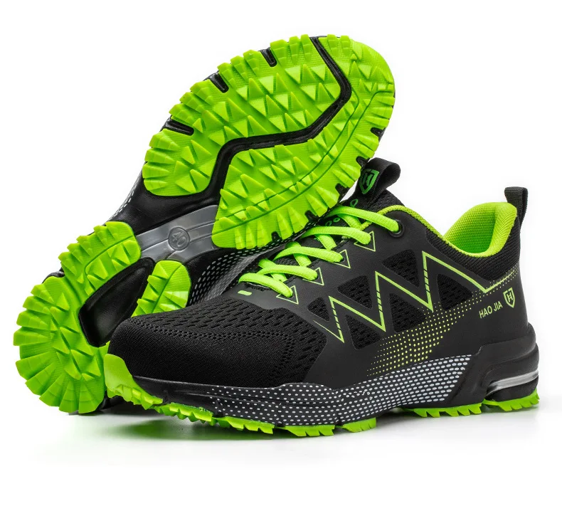 Oulylan Puncture Proof Work Safety Boots Man Breathable Work Shoes Male Men's Fashion Safety Shoes Steel Toe Sneakers