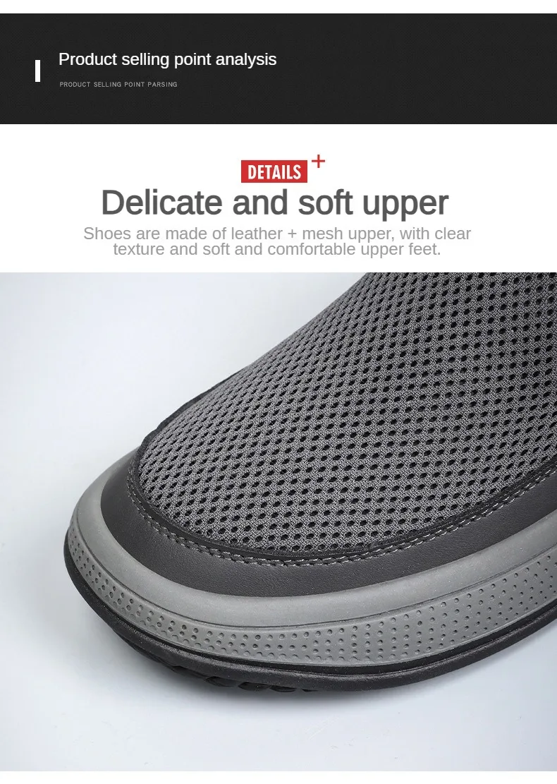 Men's mesh shoes 2026 summer new solid color versatile single shoe breathable soft sole lightweight casual shoes