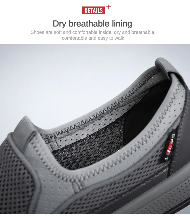 Men's mesh shoes 2026 summer new solid color versatile single shoe breathable soft sole lightweight casual shoes