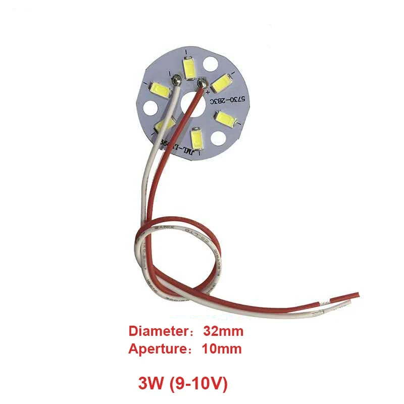 High Brightness LED 5730SMD Lamp Bead Light Board Bulb Round Transformation Light Source 3-18W 32-100MM Tile Wick Modified bulb