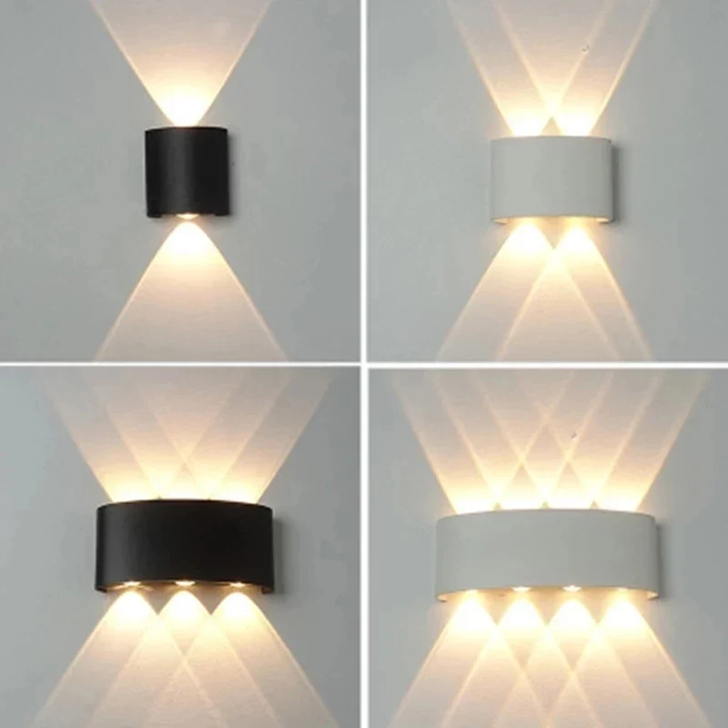 2W 4W 6W 8W 10W 12W LED Wall Light Outdoor Waterproof Modern Nordic style Indoor Wall Lamps Living Room Porch Garden Lamp