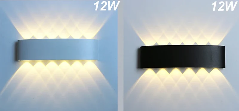 2W 4W 6W 8W 10W 12W LED Wall Light Outdoor Waterproof Modern Nordic style Indoor Wall Lamps Living Room Porch Garden Lamp