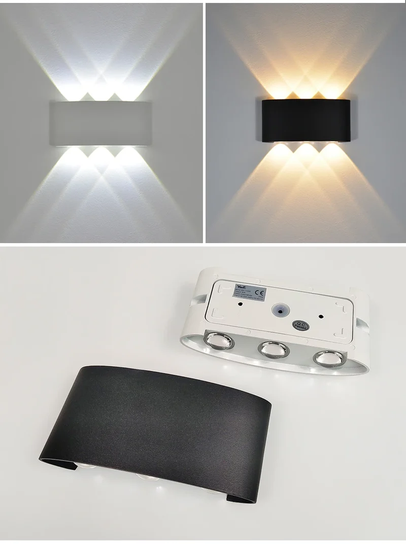 2W 4W 6W 8W 10W 12W LED Wall Light Outdoor Waterproof Modern Nordic style Indoor Wall Lamps Living Room Porch Garden Lamp