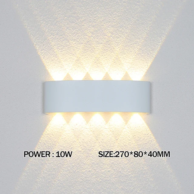 2W 4W 6W 8W 10W 12W LED Wall Light Outdoor Waterproof Modern Nordic style Indoor Wall Lamps Living Room Porch Garden Lamp
