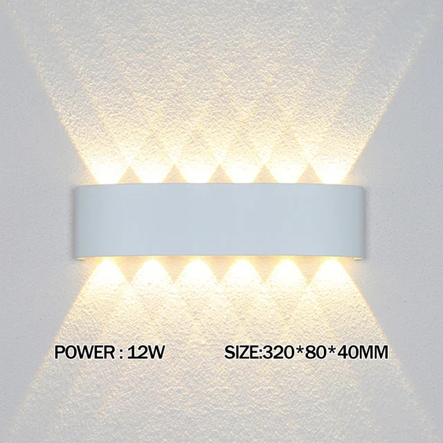 2W 4W 6W 8W 10W 12W LED Wall Light Outdoor Waterproof Modern Nordic style Indoor Wall Lamps Living Room Porch Garden Lamp