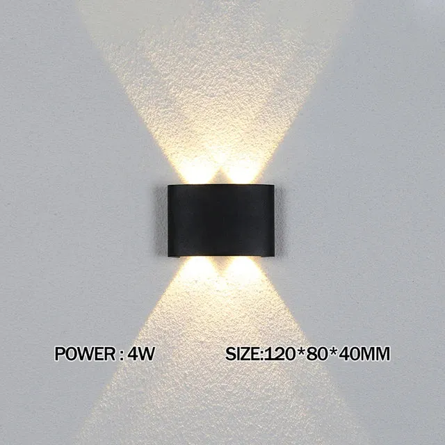 2W 4W 6W 8W 10W 12W LED Wall Light Outdoor Waterproof Modern Nordic style Indoor Wall Lamps Living Room Porch Garden Lamp