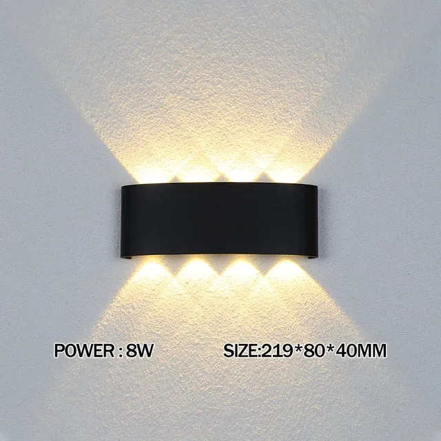 2W 4W 6W 8W 10W 12W LED Wall Light Outdoor Waterproof Modern Nordic style Indoor Wall Lamps Living Room Porch Garden Lamp