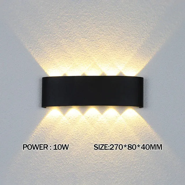 2W 4W 6W 8W 10W 12W LED Wall Light Outdoor Waterproof Modern Nordic style Indoor Wall Lamps Living Room Porch Garden Lamp