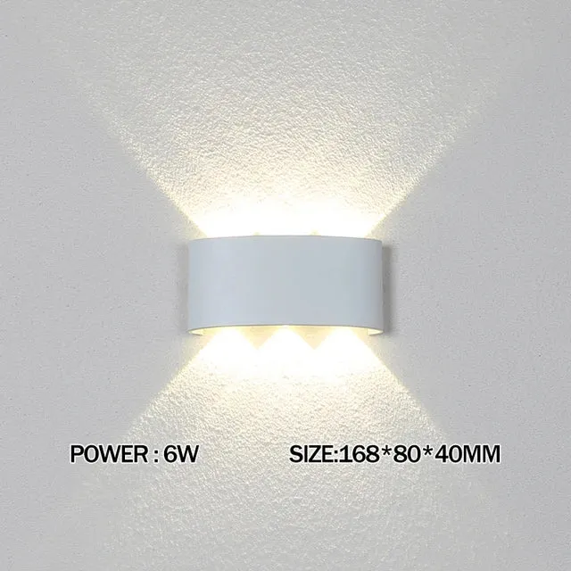 2W 4W 6W 8W 10W 12W LED Wall Light Outdoor Waterproof Modern Nordic style Indoor Wall Lamps Living Room Porch Garden Lamp