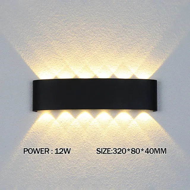 2W 4W 6W 8W 10W 12W LED Wall Light Outdoor Waterproof Modern Nordic style Indoor Wall Lamps Living Room Porch Garden Lamp