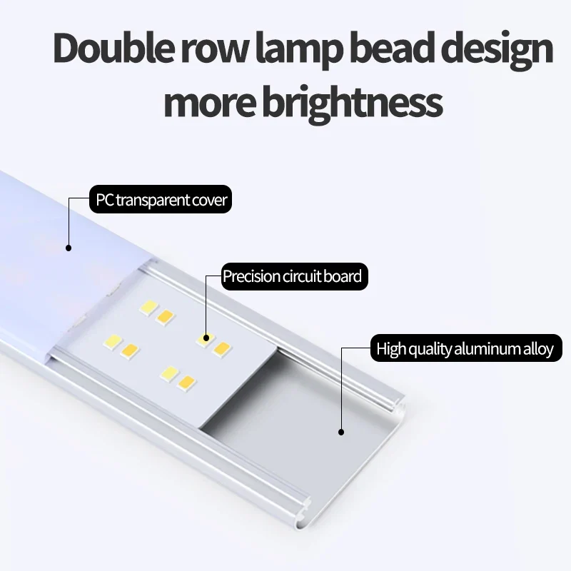 Cabinet Light USB Rechargeable Motion Sensor Led Three Colors In One Lamp For Kitchen Wardrobe Indoor Lighting 10/20/30/40/50cm